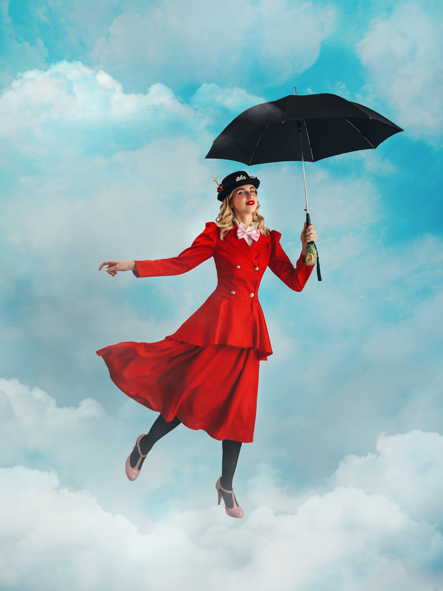Mary Poppins con paraguas - Estudio Felipe