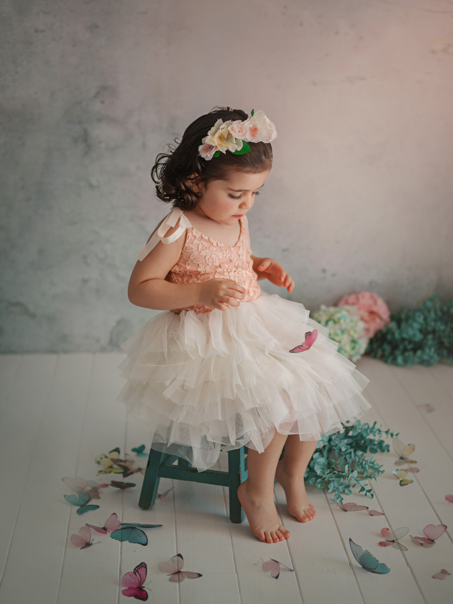 Niña con mariposas 2 - Fotografía infantil